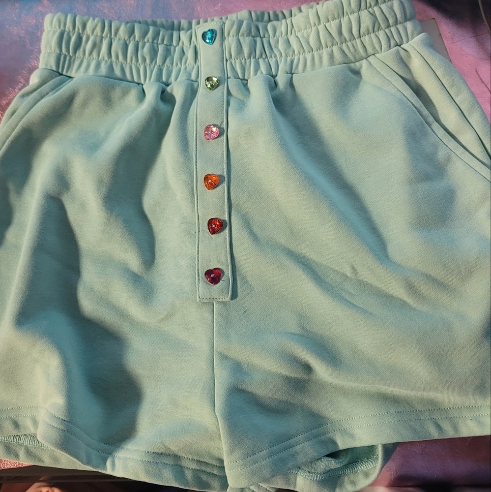 Aqua Henley Queen of Sparkles shorts edited